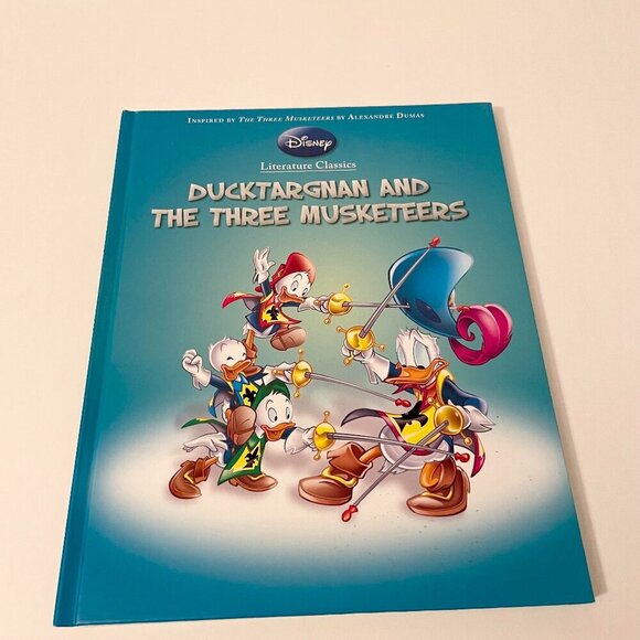 Disney Literature Classics Ducktargnan and the Three Musketeers Hardcover Book - Picture 1 of 15